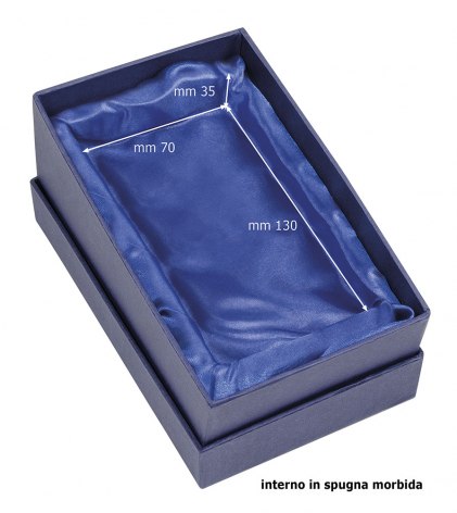 SCATOLA BLU RASO BLU 150X90X50 MM