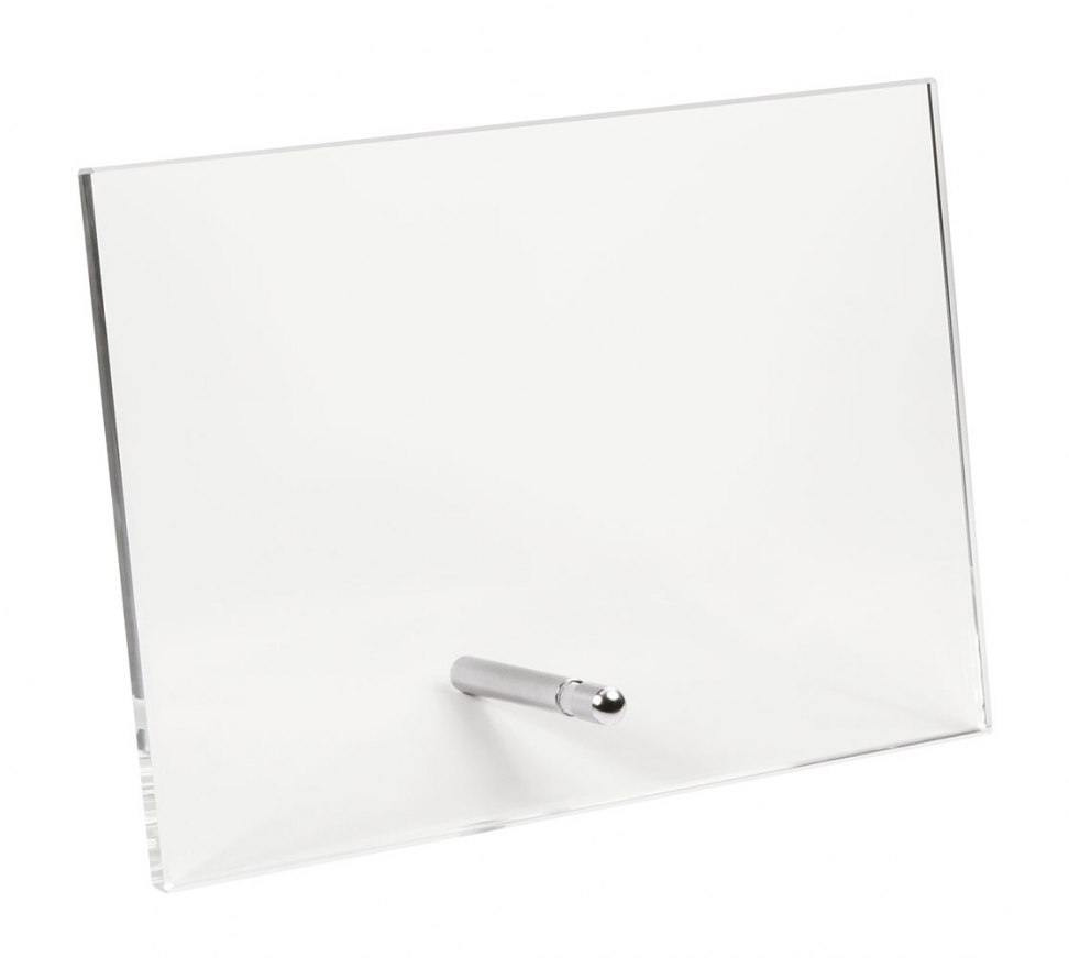 VETRO DRITTO CON SUPPORTO 190X140X10MM