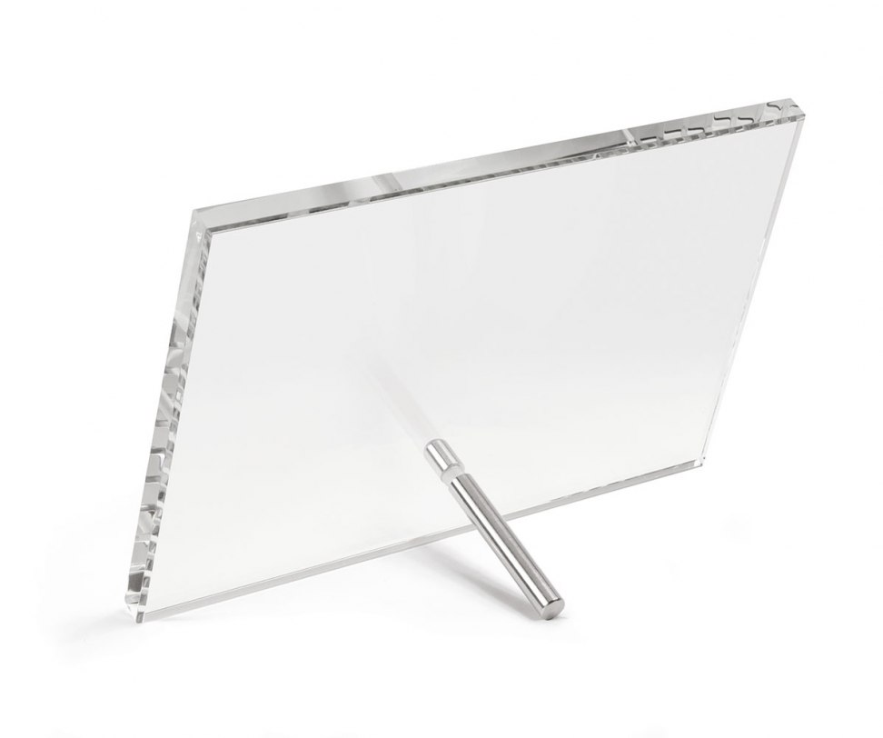 VETRO DRITTO CON SUPPORTO 190X140X10MM