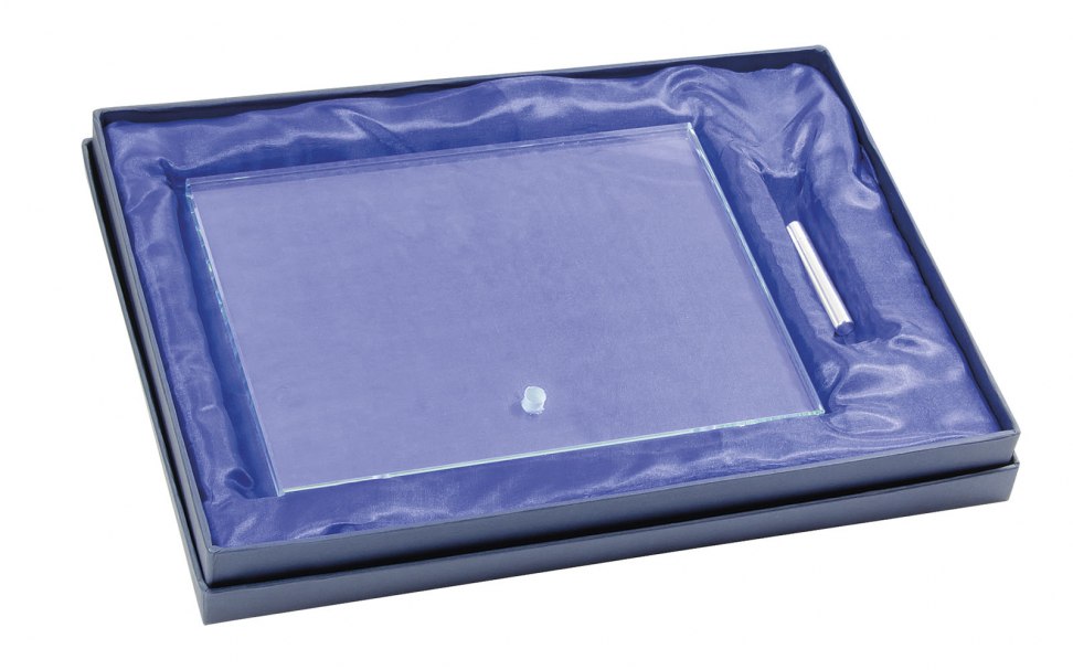 VETRO DRITTO CON SUPPORTO 190X140X10MM